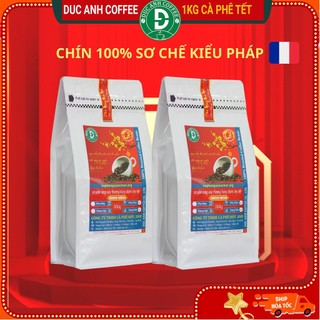 Cà Phê Tết Nguyên Chất Rang Mộc D COFFEE Robusta Chế Biến Ướt (300g/500g/1kg)
