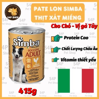 Pate simba dạng thịt nướng vị gà cho chó - ý - 415g