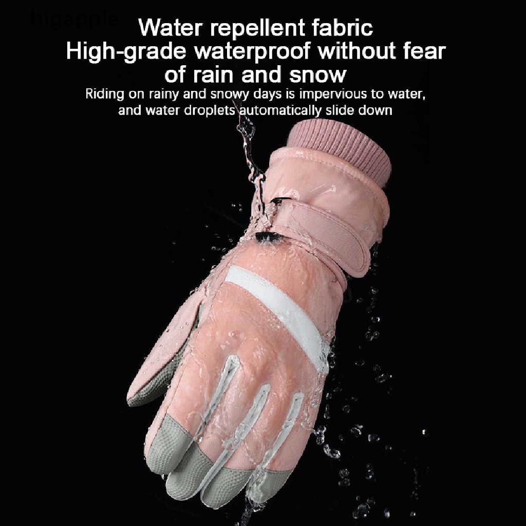 1 Đôi Găng Tay Trượt Tuyết Chống Nước Và Chống Trượt Dùng Màn Hình Cảm Ứng RDG