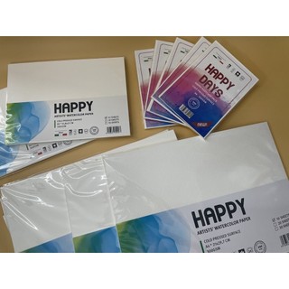 Giấy vẽ màu nước 300gsm happy art