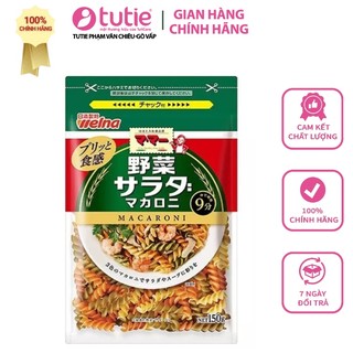Nisshin - Nui xoắn rau củ Nisshin Welna MAMA  Macaroni Salad Vegetable Nhật Bản 150g