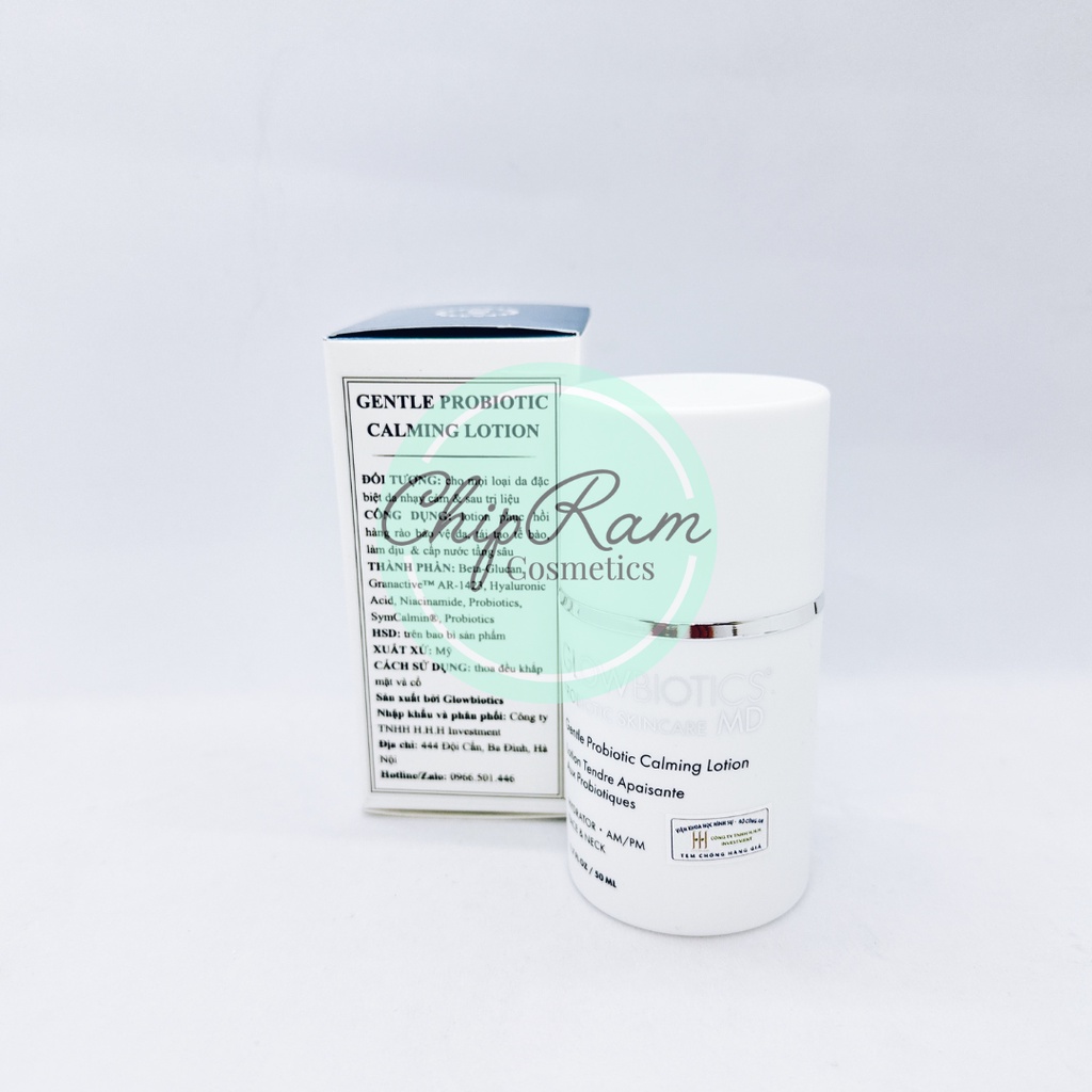 KEM DƯỠNG TÁI TẠO PHỤC HỒI DA GENTLE PROBIOTIC CALMING LOTION, PROBIOTIC GLOWBIOTICS