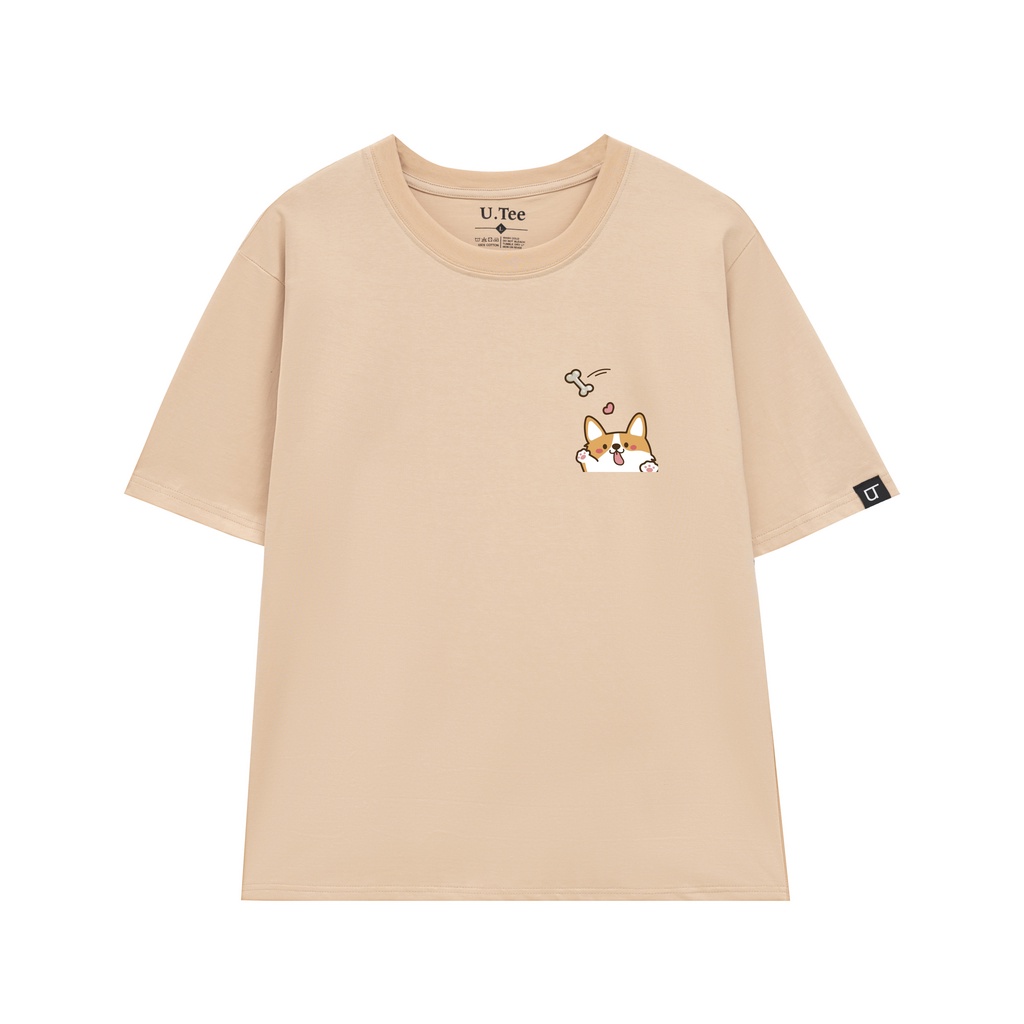 Áo Thun Unisex 100% Cotton Chó Corgi Cực Dễ Thương