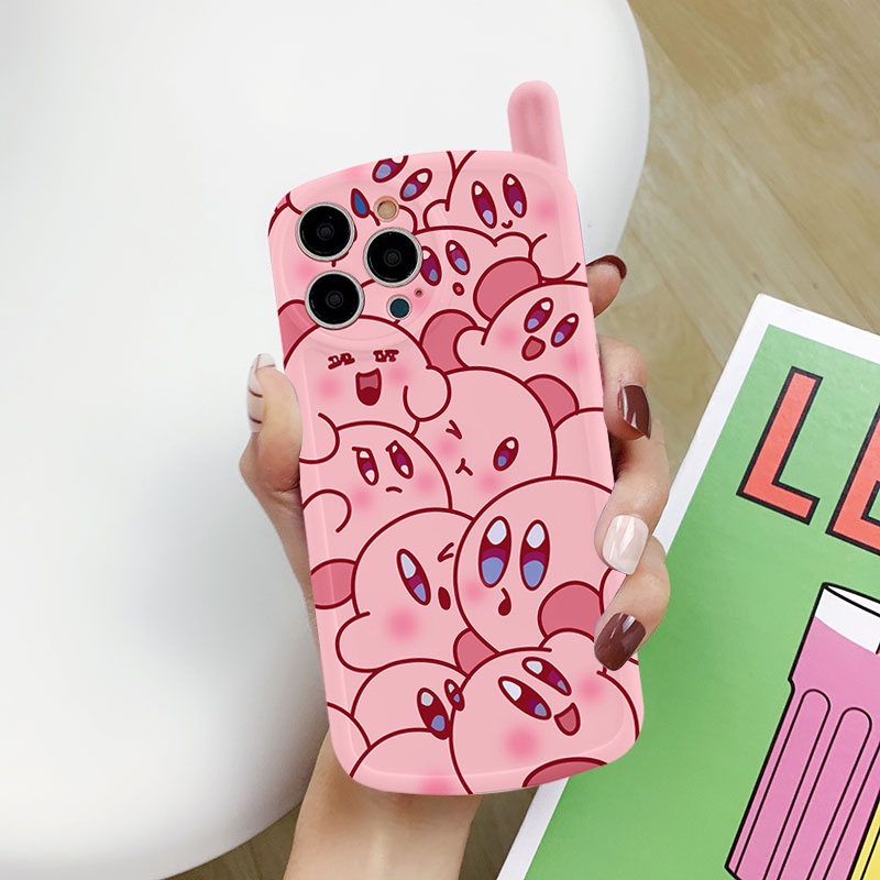 Ốp lưng iphone hình điện thoại kirby cut stay hồng xinh 6/6splus/7/7plus/8/8plus/x/xs/11/12/13/14/pro/max/plus/promax