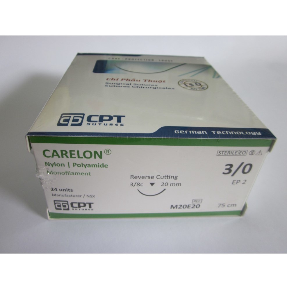 CHỈ PHẪU THUẬT KHÔNG TIÊU CPT CARELON NYLON