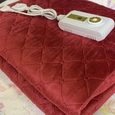GIÁ SIÊU TỐT: 1 CHĂN ĐỆM ĐIỆN NHUNG TÍM TUYẾT HÀN QUỐC 1M35 X1M8