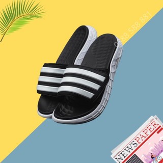 XÃ KHO THANH LÝ Dép Nam Quai Ngang Thể Thao Adilette Boost, Duramo SL  Đen-Trắng