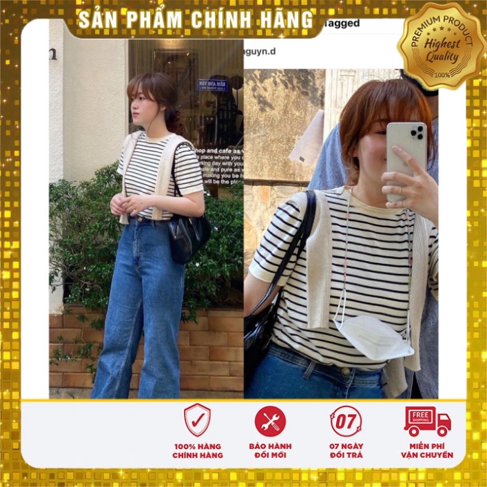 Áo Len Dệt kẻ sọc Ngang Amé | HQ2949 | Lana Official