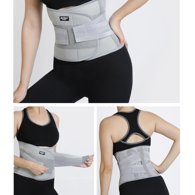 Đai nịt bụng tập gym, thể thao nữ, bảo vệ cột sống chống đau lưng JINGBA SUPPORT