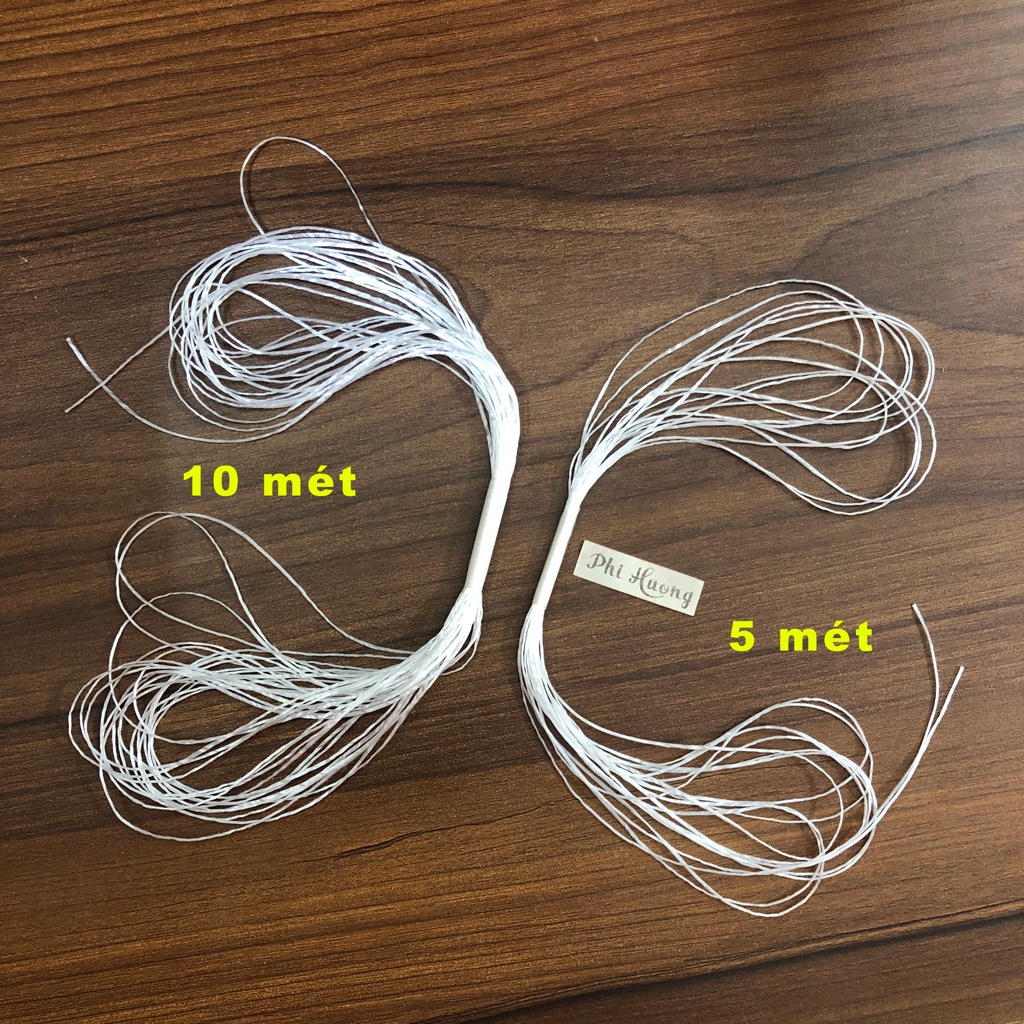 5m - 10m dây cước thun lụa co giãn của Nhật loại tốt dùng xỏ vòng tay