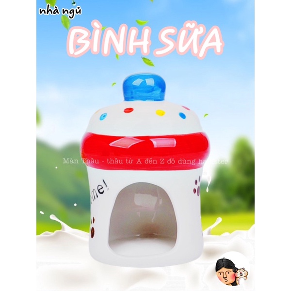 Nhà ngủ sứ Bình sữa dành cho Hamster