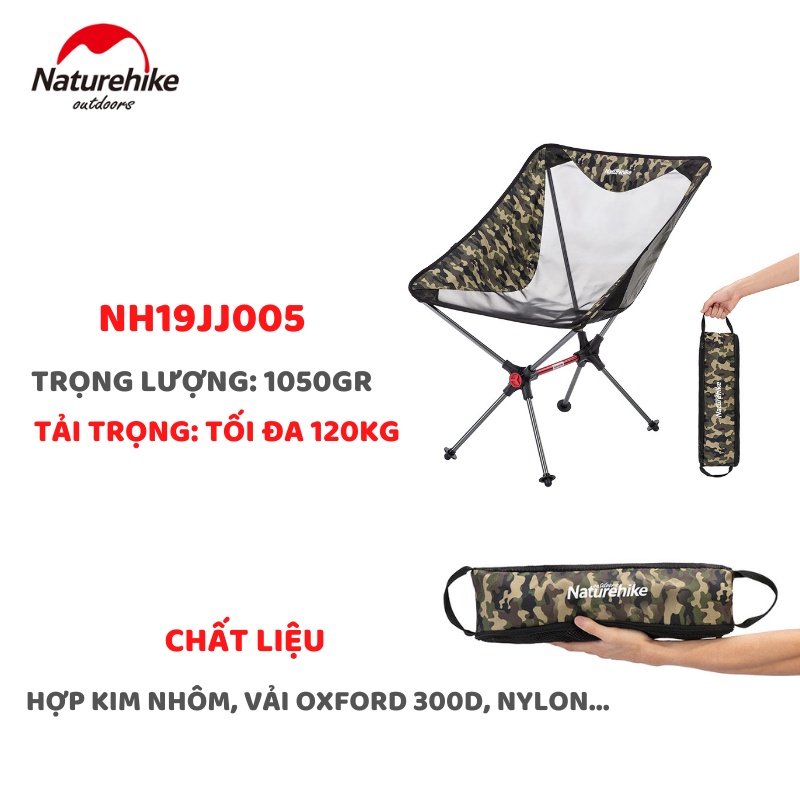 GHẾ DÃ NGOẠI SIÊU NHẸ DÃ NGOẠI NATUREHIKE NH19JJ005