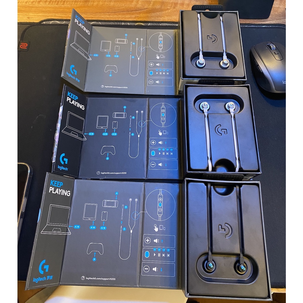 Tai nghe game in-ear Logitech G333 - Dual Drivers, Jack 3.5mm, Mic và điều khiển trên dây