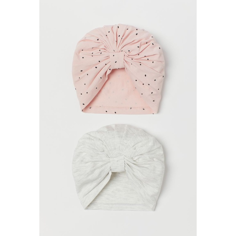 Set 2 mũ turban hoa hồng HM H&M _hàng chính hãng authentic