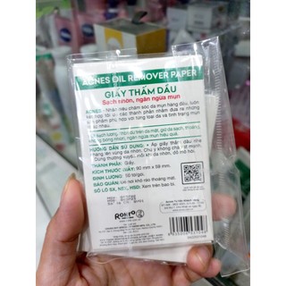 Giấy thấm dầu Acnes 50 tờ