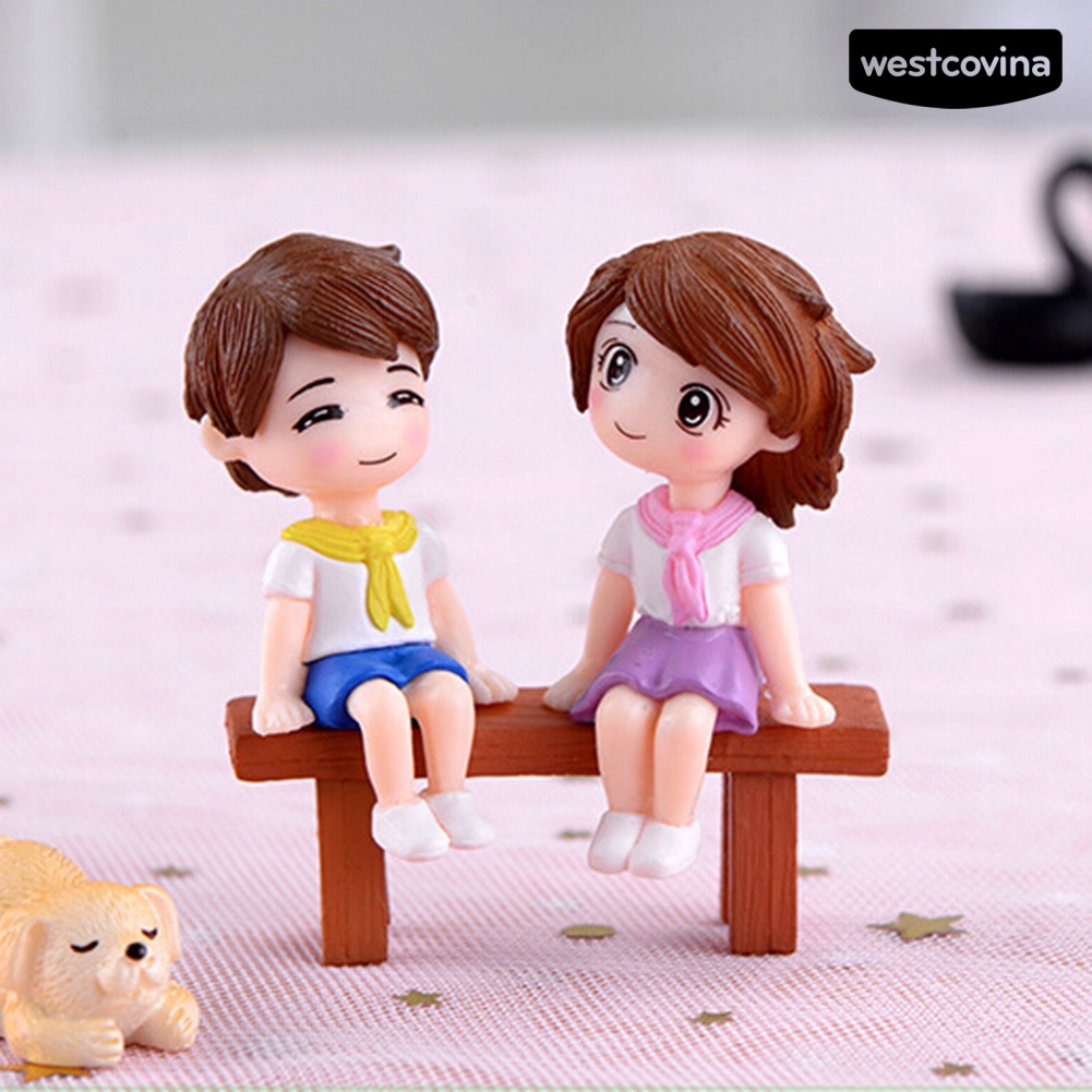 [WEST]⚘Đồ trang trí Băng Ghế Công Viên Bé Trai Bé Gái Mini Trang Trí Tiểu Cảnh DIY