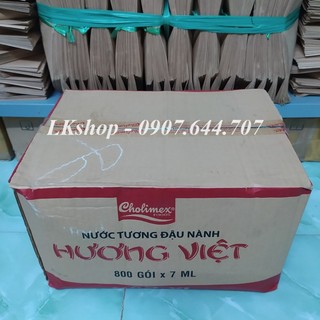 Thùng nước tương gói nhỏ 7ml Hương Việt Cholimex