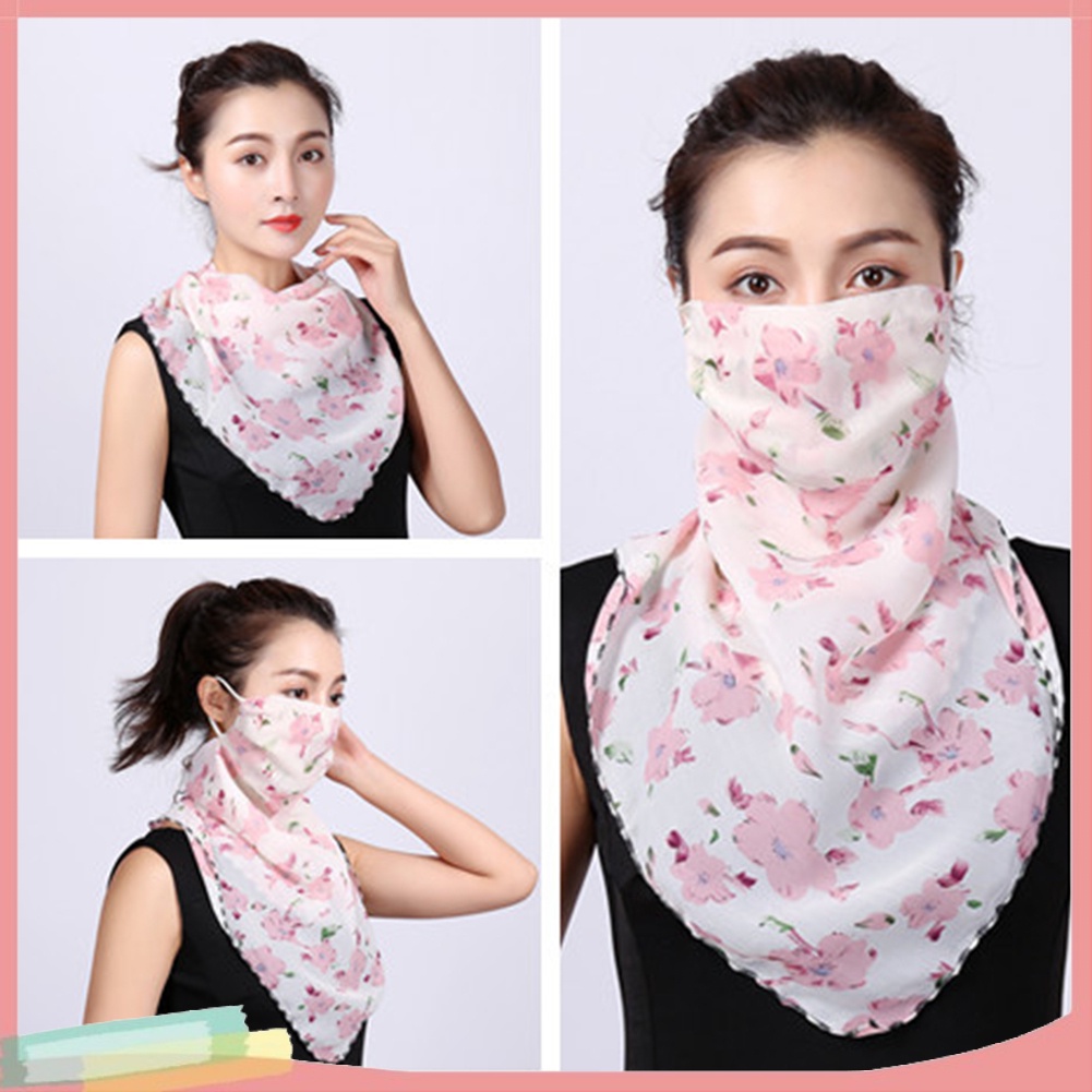 Khăn Choàng Cổ Che Mặt Chống Tia Uv In Họa Tiết Độc Đáo Hợp Thời Trang Cho Nữ
