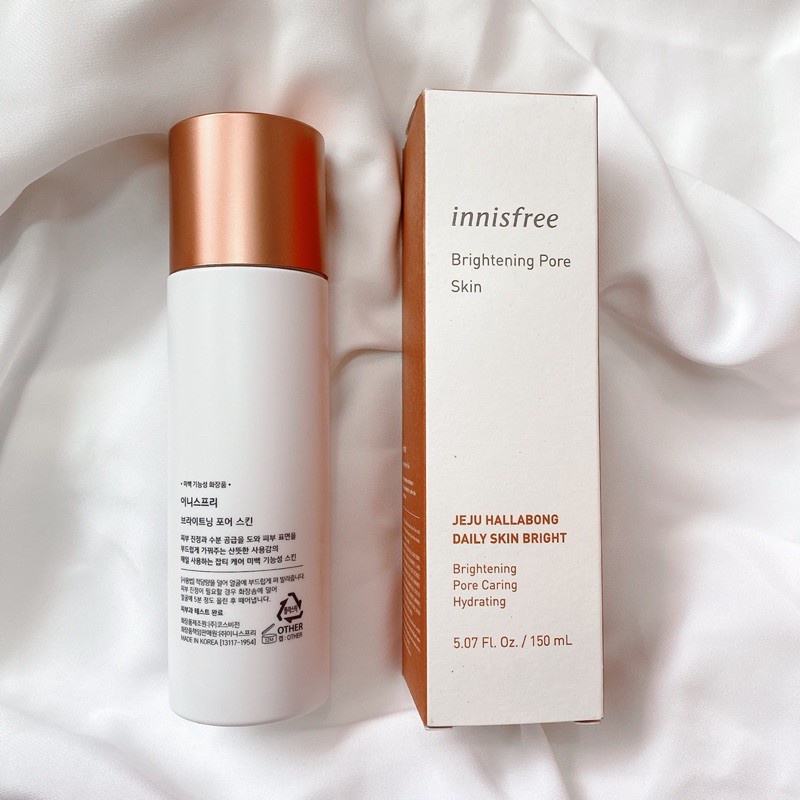 Nước hoa hồng quýt Innisfree Brightening Pore Skin 150ml