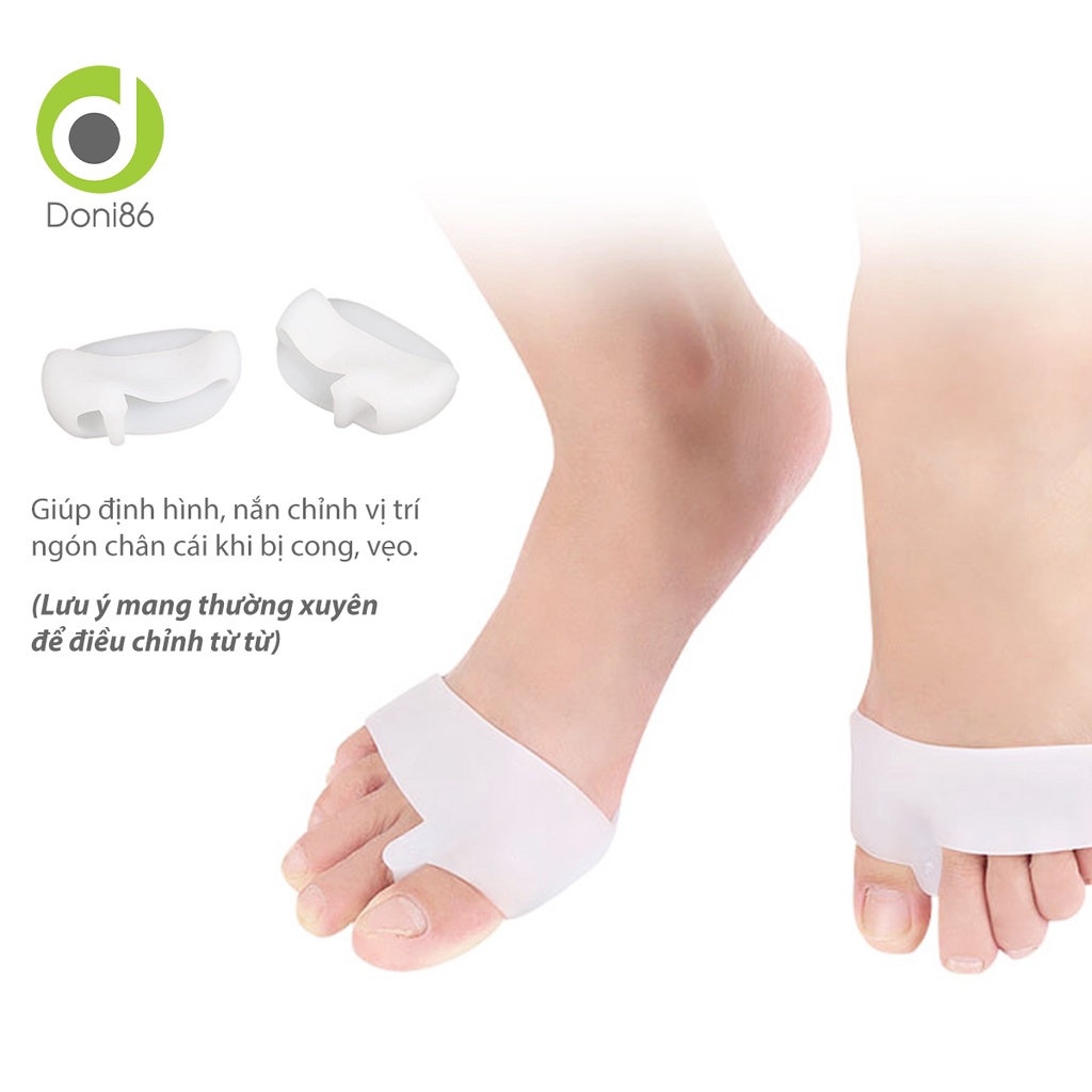 Vớ silicone SEBS chỉnh hình ngón chân cái, tách ngón chân, bảo vệ ngón chân - Doni - DOPK302