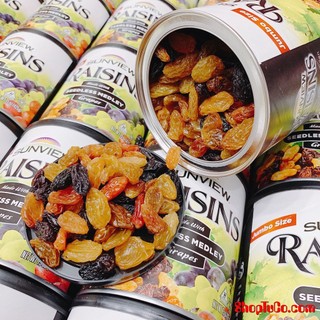 Nho Khô Mỹ Không Hạt Sunview Raisins Seedless Medley 425g (Nho Thập Cẩm ) NCFOOD