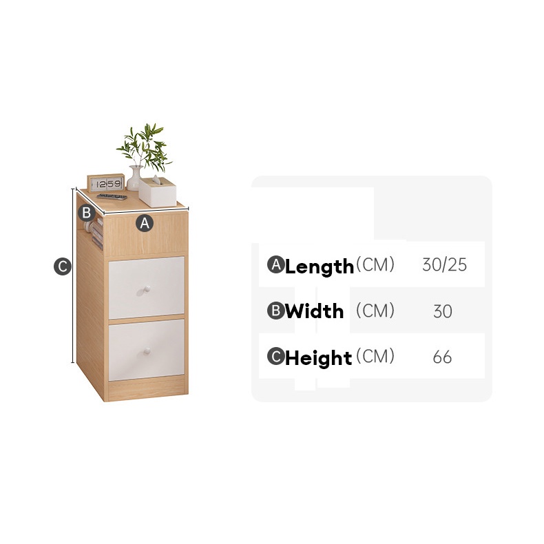 Aleta Tủ Đầu Giường Cỡ Nhỏ Thiết Kế Đơn Giản Hiện Đại