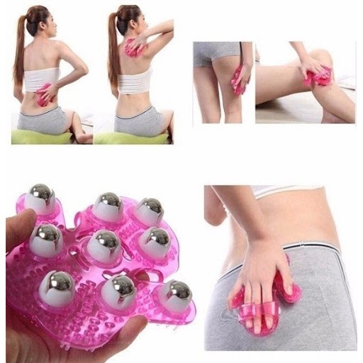 Bàn Chà Massage body Đả Thông Kinh Lạc – Găng tay bi từ con lăn mát xa cơ thể