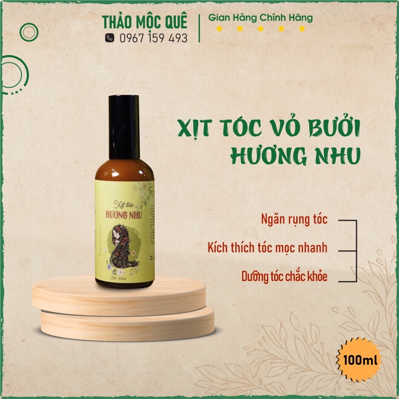 Xịt mọc tóc thiên nhiên tinh dầu bưởi kích thích mọc tóc - Dầu gội giảm rụng tóc, chẻ ngọn, bảo vệ tóc khỏi nhiệt