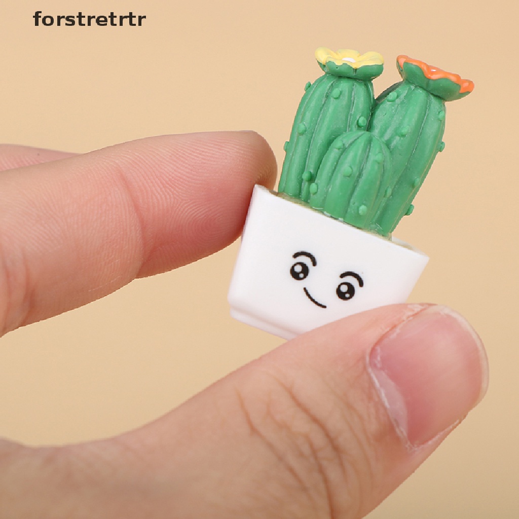 1 Chậu Cây Xương Rồng / Thỏ Bằng Nhựa Resin Trang Trí Bảng Điều Khiển Trung Tâm Xe Hơi