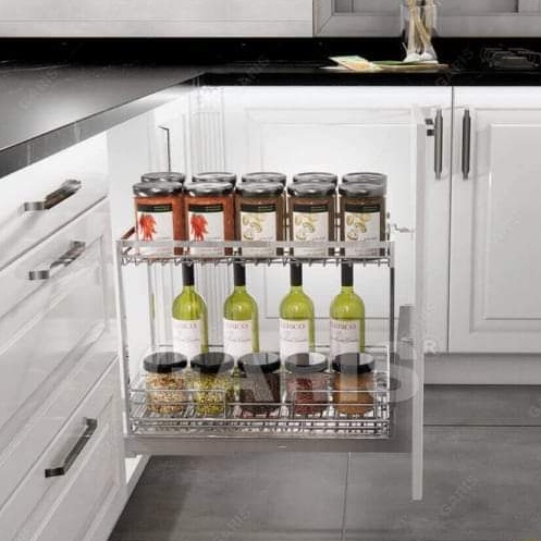 Giá đựng gia vị inox 304 giá để đồ nhà bếp tiện lợi sạch sẽ