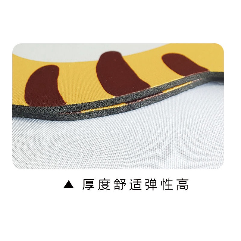Tấm Lót Chuột Và Bàn Phím Máy Tính Dày Dặn Hình Chú Hổ Dễ Thương Chống Trượt Tiện Dụng Cho Gia Đình / Văn Phòng