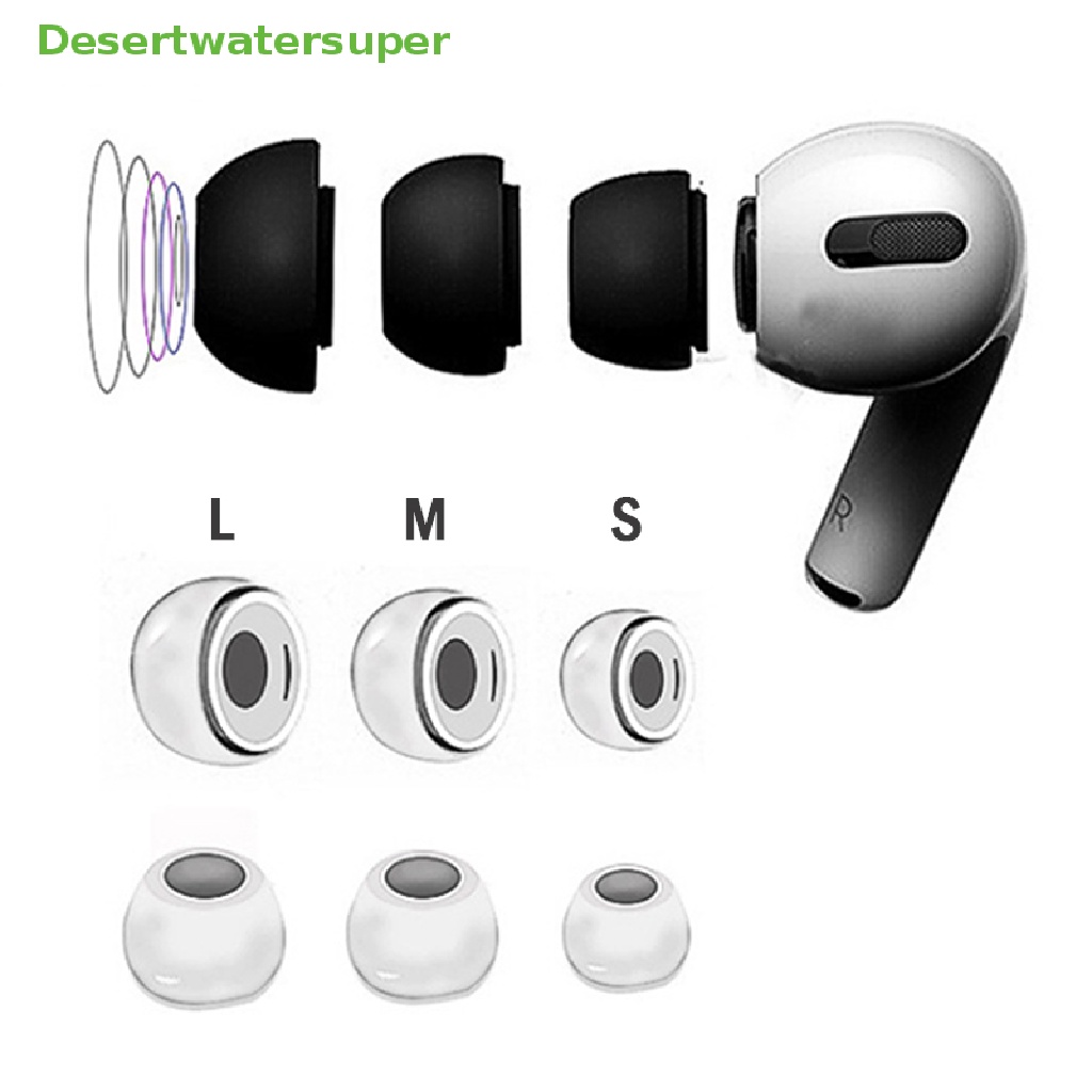 1 Cặp Nút Bọc Tai Nghe Nhét Tai Bằng silicone