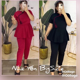 Sét Bộ Cổ Tàu Bigsize Nữ 68kg đến 95kg