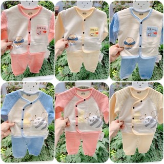 Bộ sơ sinh trần bông, nỉ nhung dày ấm cho bé mùa Đông