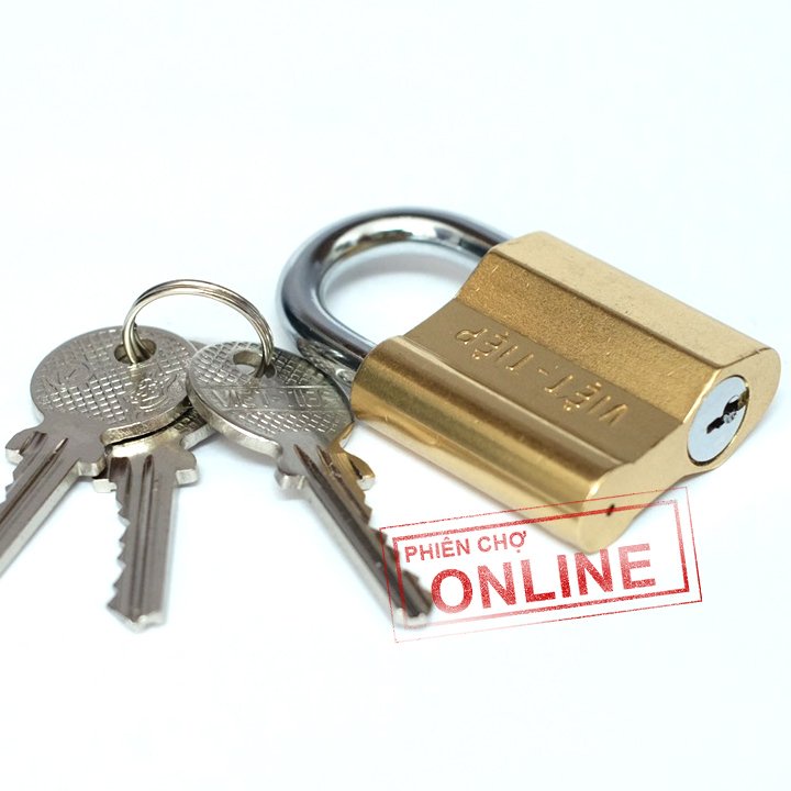 Ổ Khóa Đồng Việt Tiệp 0138M - chống quên chìa-hàng chính hãng - Loại nhỏ
