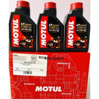Dầu nhớt motul 7100 4t 10w50 1l tổng hợp 100% chính hãng