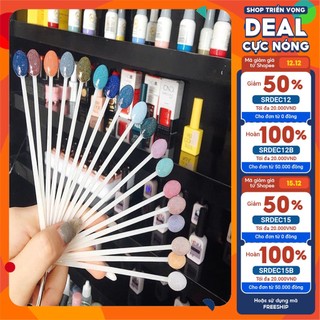 Móng que sơn mẫu nail - túi 50 chiếc, móng que kẹo tròn Thiên Di Nail