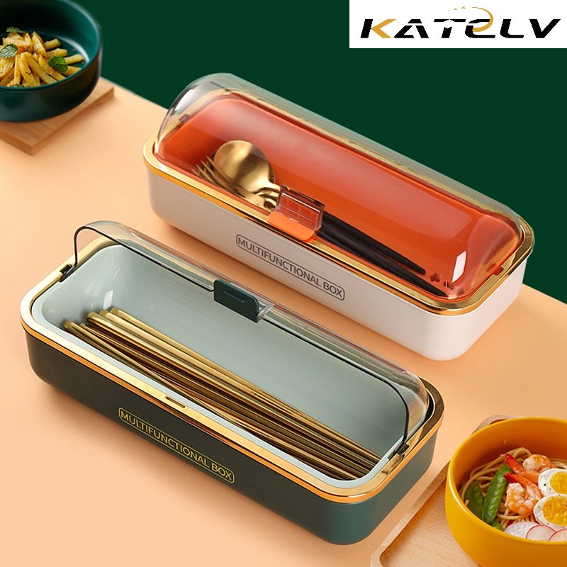 Hộp đựng đũa muỗng KATELV ráo nước cao cấp tiện dụng cho nhà bếp