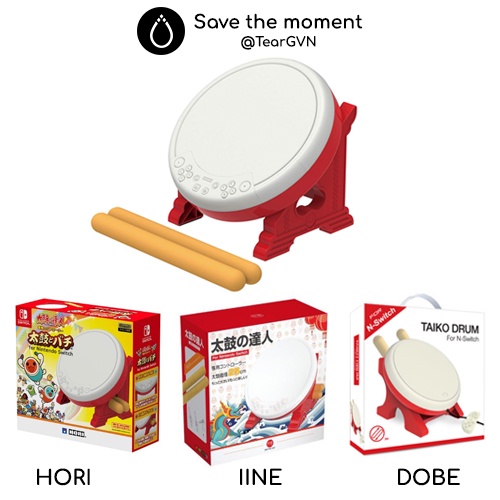 Bộ trống Taiko DOBE / IINE / HORI chính hãng cho Nintendo Switch / PS4 / PS5 / PC