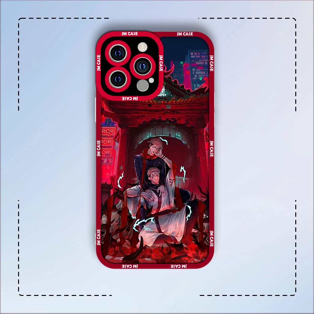 Ốp lưng iphone cạnh vuông JMCase Itadori Sukuna Khai Triển Lãnh Địa Jujutsu Kaisen /8plus/x/xs/11/12/pro/max/plus/promax
