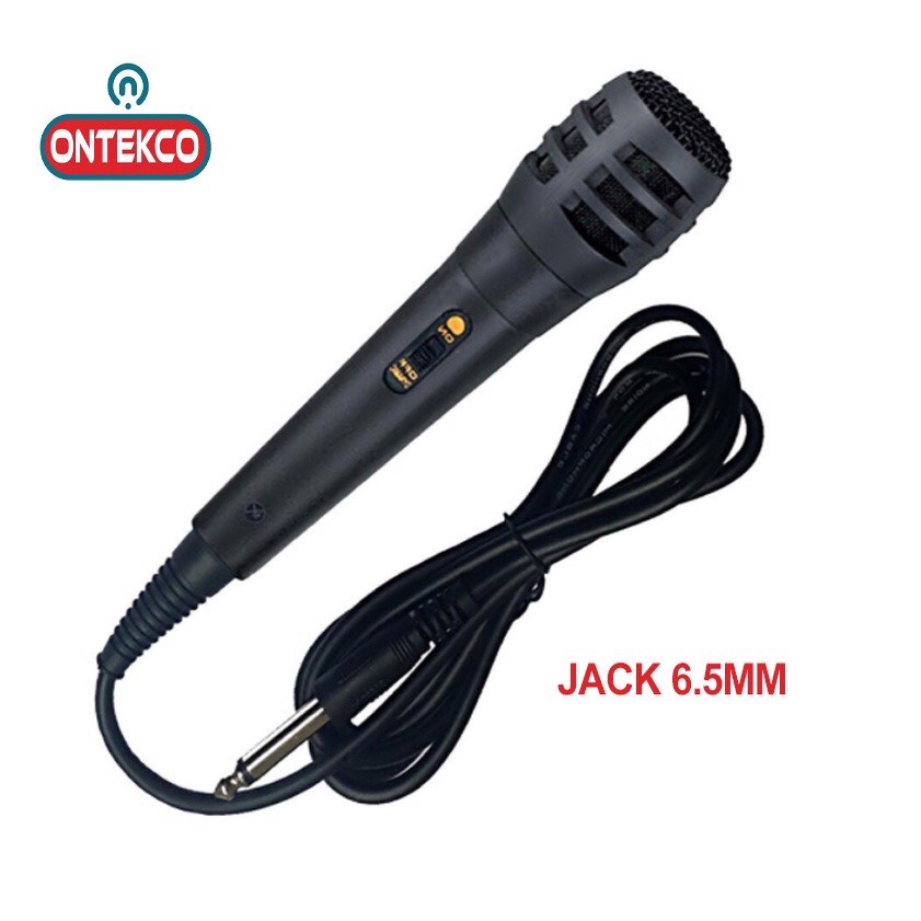 Micro karaoke có dây tương thích mọi loại loa kết nối jack 6.5mm và 3.5mm