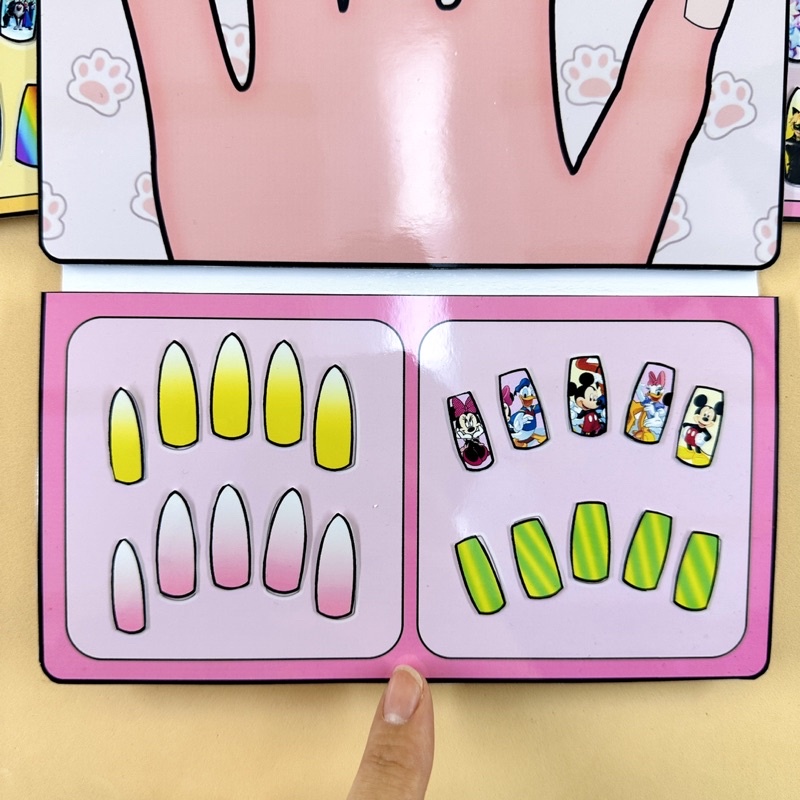 Bộ làm nail bằng giấy ❤️