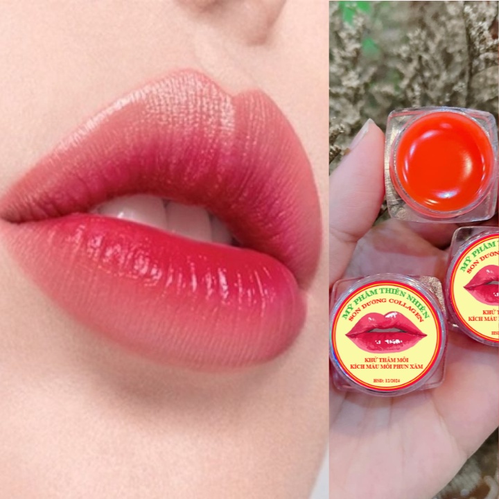 Son Dưỡng Môi Collagen - Khử Thâm Môi - Dưỡng Môi - Đều Màu Sau Phun Xăm - Giúp Môi Hồng Tự Nhiên