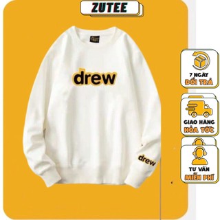 Áo Sweater Drew dài tay nam nữ, Áo thun Drew unisex phong cách Hàn Quốc nỉ da cá