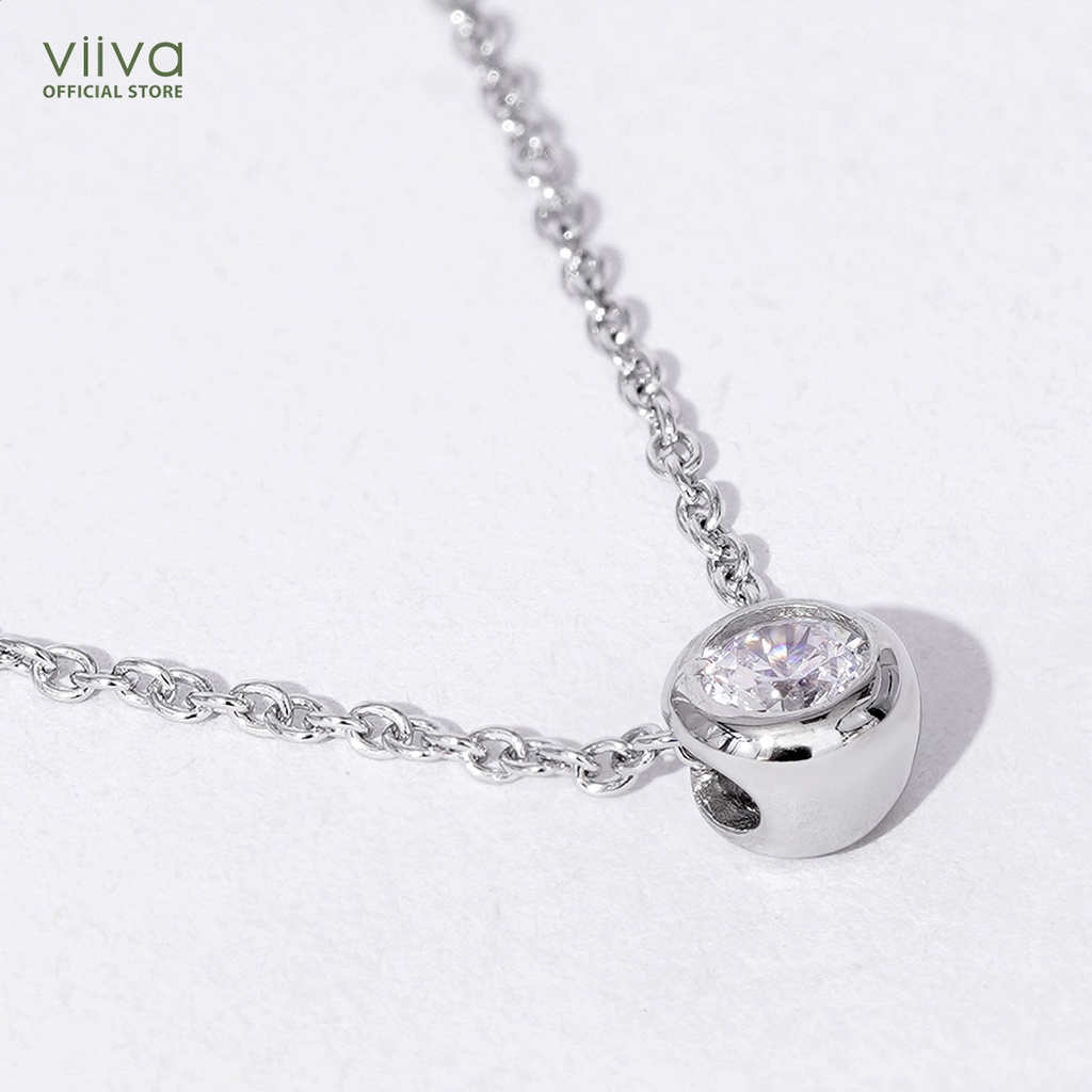 Dây Chuyền Bạc Mini Bezel Pendant P1772705