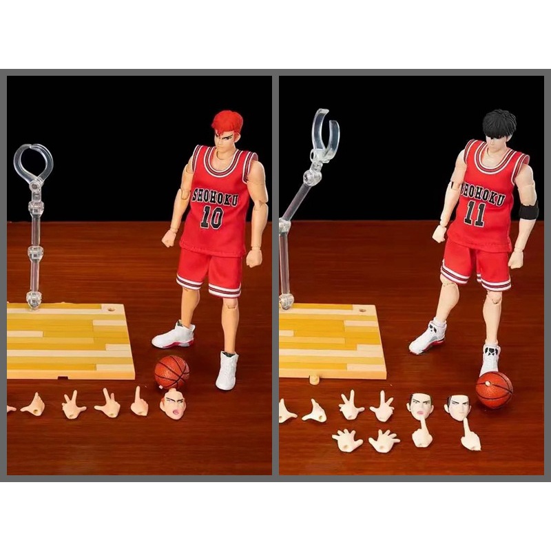 Set 10 Nhân Vật Trong Slam Dunk# Lá Phong Rukawa 11# Mô Hình Nhân Vật Có Khớp Động Độc Đáo