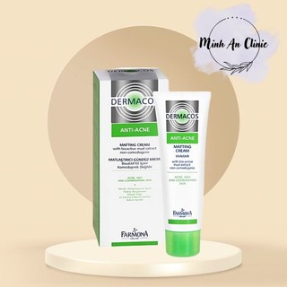 Kem giảm bóng nhờn ngừa mụn Dermacos Farmo na Derma cos Anti Acne Mat ing Cream 50ml - Chứa Bùn Hoạt Tính