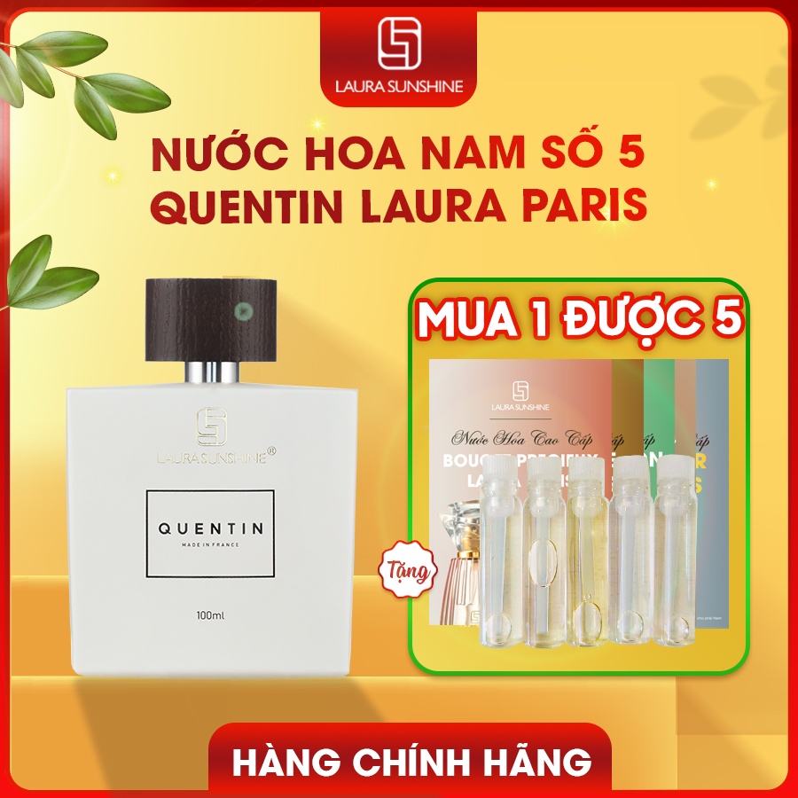 Nước hoa Laura Paris Sunshine Nhật Kim Anh Cho Nam Quentin Laura Paris No5 100ml