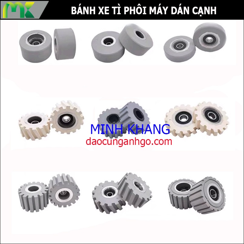 Bánh xe tì phôi máy dán cạnh