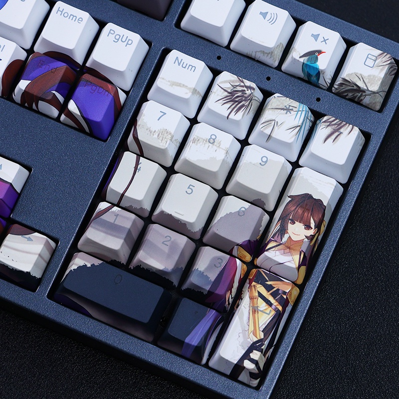 Li Sushang Keycaps Cherry Profile Honkai Impact 3 Anime PBT Nhuộm Phụ Cơ Keycap